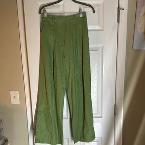 Deluc Muted Green Flare Pants